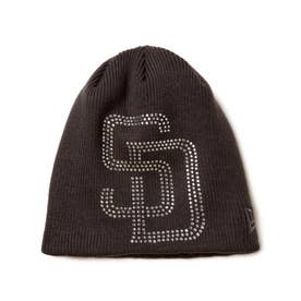 サンディエゴ・パドレス ラインストーン ベーシック ビーニー（SAN DIEGO PADRES RHINESTONE BASIC BEANIE） （ダークグレー）