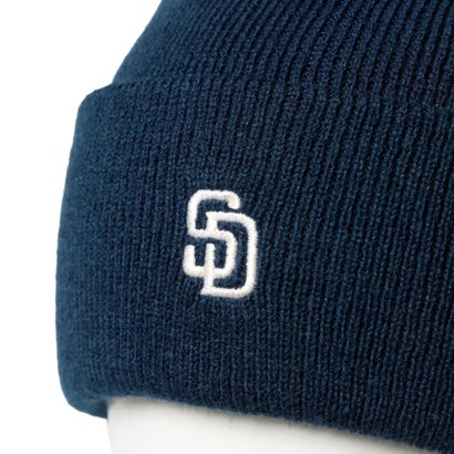 サンディエゴ・パドレス ミニロゴ ベーシック カフニット（SAN DIEGO PADRES MINI LOGO BASIC CUFF KNIT） （ネイビー）｜詳細画像