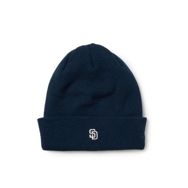 サンディエゴ・パドレス ミニロゴ ベーシック カフニット（SAN DIEGO PADRES MINI LOGO BASIC CUFF KNIT） （ネイビー）