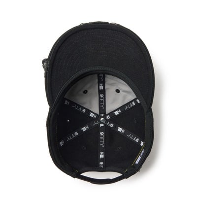 ミンナノ ダメージ レトロクラウン 9FIFTY（MINNANO DAMAGE RETRO CROWN 9FIFTY Powered by Goro (MIN-NANO)） （ブラック）｜詳細画像