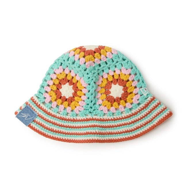 クロシェ ニット バケット ショーン・ウォザースプーン（CROCHET KNIT BUCKET Sean Wotherspoon） （ブルーティント）