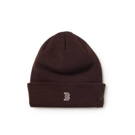 ボストン・レッドソックス ミニロゴ ベーシック カフニット（BOSTON RED SOX MINI LOGO BASIC CUFF KNIT） （バーントウッド）