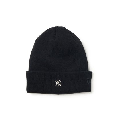 ニューヨーク・ヤンキース ミニロゴ ベーシック カフニット（NEW YORK YANKEES MINI LOGO BASIC CUFF KNIT） （ブラック）｜詳細画像