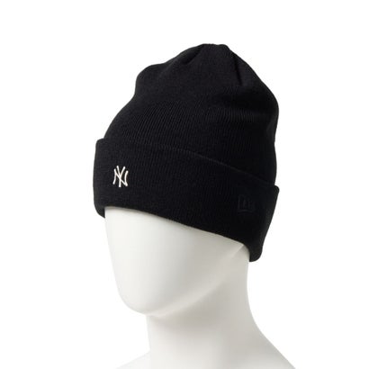 ニューヨーク・ヤンキース ミニロゴ ベーシック カフニット（NEW YORK YANKEES MINI LOGO BASIC CUFF KNIT） （ブラック）｜詳細画像