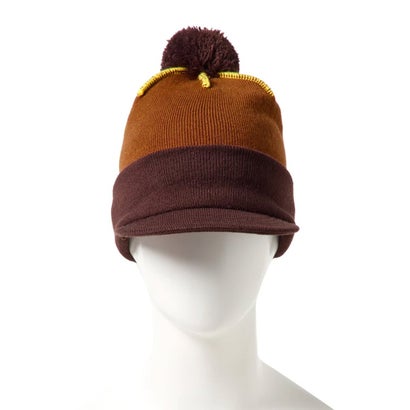 ビーニー ニットキャップ POM PON VISOR KNIT （LBRNZ）｜詳細画像