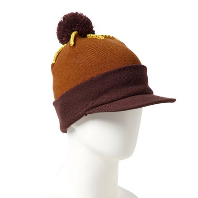 ビーニー ニットキャップ POM PON VISOR KNIT （LBRNZ）｜詳細画像