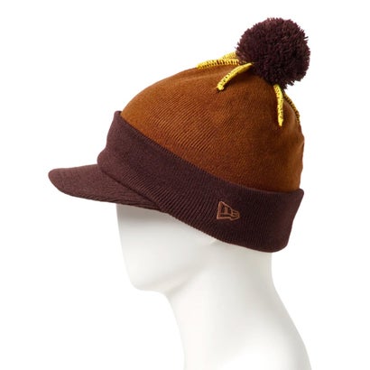ビーニー ニットキャップ POM PON VISOR KNIT （LBRNZ）｜詳細画像