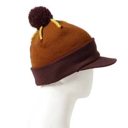 ビーニー ニットキャップ POM PON VISOR KNIT （LBRNZ）｜詳細画像