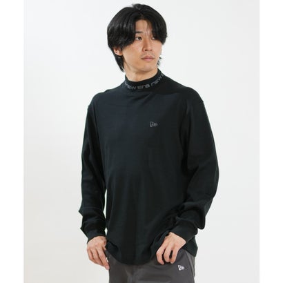 長袖 Tシャツ ロンT メンズ ハイネック ウォーム （BLK）｜詳細画像