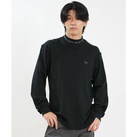 長袖 Tシャツ ロンT メンズ ハイネック ウォーム （BLK）