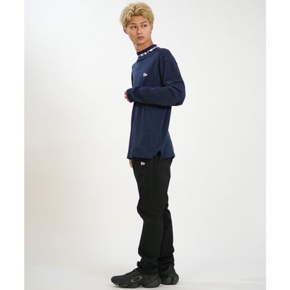 長袖 Tシャツ ロンT メンズ ハイネック ウォーム （NVY）｜詳細画像