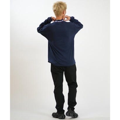 長袖 Tシャツ ロンT メンズ ハイネック ウォーム （NVY）｜詳細画像