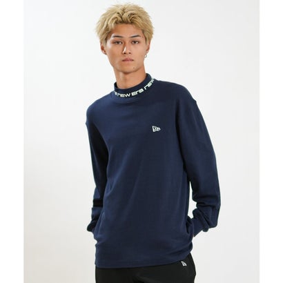 長袖 Tシャツ ロンT メンズ ハイネック ウォーム （NVY）｜詳細画像