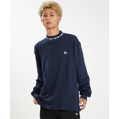 長袖 Tシャツ ロンT メンズ ハイネック ウォーム （NVY）｜詳細画像