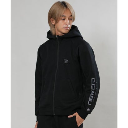ジップアップ パーカー フーディー メンズ ロゴ PA （BLK）｜詳細画像