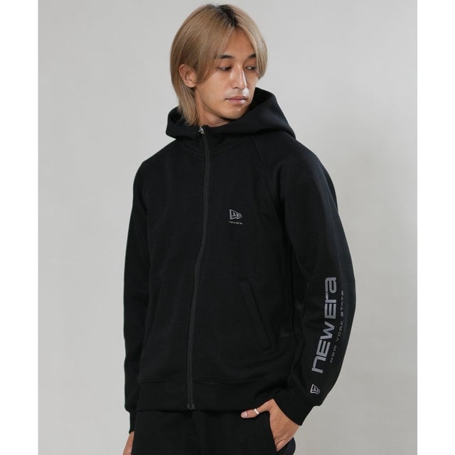 ジップアップ パーカー フーディー メンズ ロゴ PA （BLK）