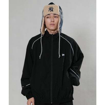 ニューエラ NEW ERA ジャージ トラックジャケット メンズ ワンポイント ロゴ PA （BLK）｜詳細画像