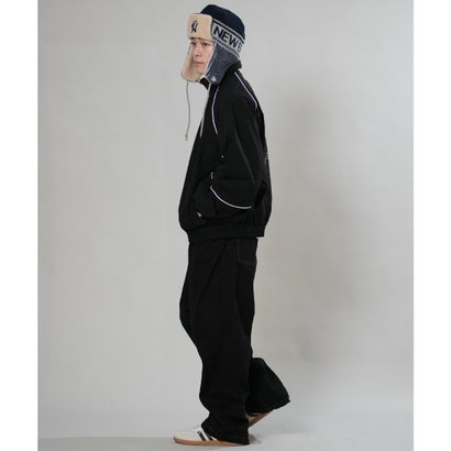 ニューエラ NEW ERA ジャージ トラックジャケット メンズ ワンポイント ロゴ PA （BLK）｜詳細画像
