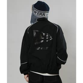 ジャージ トラックジャケット メンズ ワンポイント ロゴ PA （BLK）