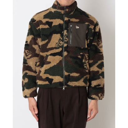 ニューエラ NEW ERA メンズ フリースジャケット BOA BLOUSON WOODLAND CAMO 15129514 （ウッドランドカモ）｜詳細画像