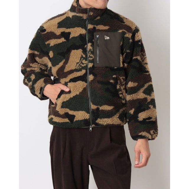 メンズ フリースジャケット BOA BLOUSON WOODLAND CAMO 15129514 （ウッドランドカモ）