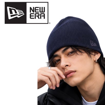 ニューエラ Newera ニット帽子 ビーニー NE900 ニットキャップ 刺繍ロゴ ワンポイント 帽子 裏起毛 メンズ レディース ニットビーニー 男女 NEWERA KNIT BEANIE （ネイビー）｜詳細画像