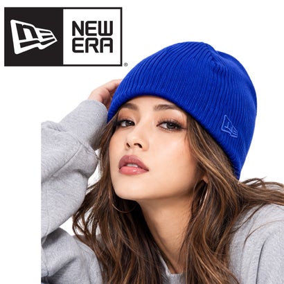 ニューエラ Newera ニット帽子 ビーニー NE900 ニットキャップ 刺繍ロゴ ワンポイント 帽子 裏起毛 メンズ レディース ニットビーニー 男女 NEWERA KNIT BEANIE （ブルー）｜詳細画像