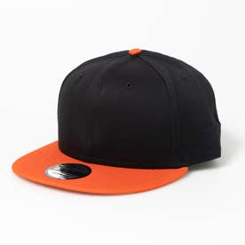 NEWERA キャップ 帽子 9FIFTY 無地 950 ワンサイズ フラットバイザー スナップバック 野球 メジャーリーグ NEWERA 9FIFTY CAP （BLACKxORANGE）