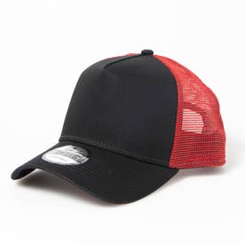 NEWERA キャップ 帽子 9FORTY 無地 メッシュ 940 ワンサイズ トラッカー スナップバック 野球 NEWERA  9FORTY （BLACKxRED）