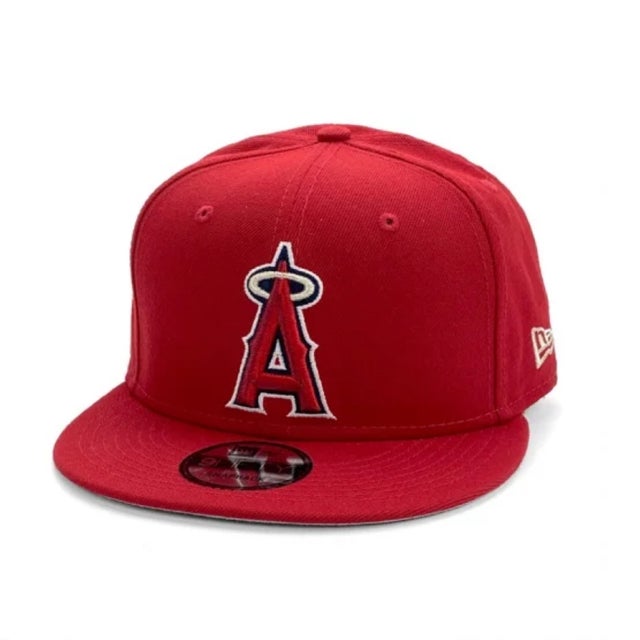 NEWERA キャップ 帽子 9FIFTY 野球チーム 950 ワンサイズ MLB フラットバイザー スナップバック 野球チーム メジャーリーグ 男女 NEWERA 9FIFTY CAP （エンゼルスレッド）