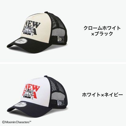 正規取扱店 キャップ 帽子 メンズ レディース メッシュキャップ かわいい ブランド 深め ムーミン コラボ コラボキャップ 9FORTY A-Frame トラッカー Moomin Music （クロームホワイト×ブラック）｜詳細画像