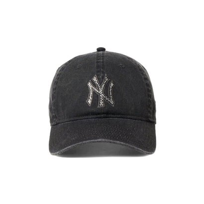 正規取扱店 キャップ 帽子 メンズ レディース ブランド おしゃれ かわいい シンプル LA NY MLB 球団 ロゴ ラインストーン 野球帽 9TWENTY Rhinestone （ヤンキースデニム）｜詳細画像