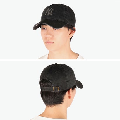 正規取扱店 キャップ 帽子 メンズ レディース ブランド おしゃれ かわいい シンプル LA NY MLB 球団 ロゴ ラインストーン 野球帽 9TWENTY Rhinestone （ヤンキースデニム）｜詳細画像