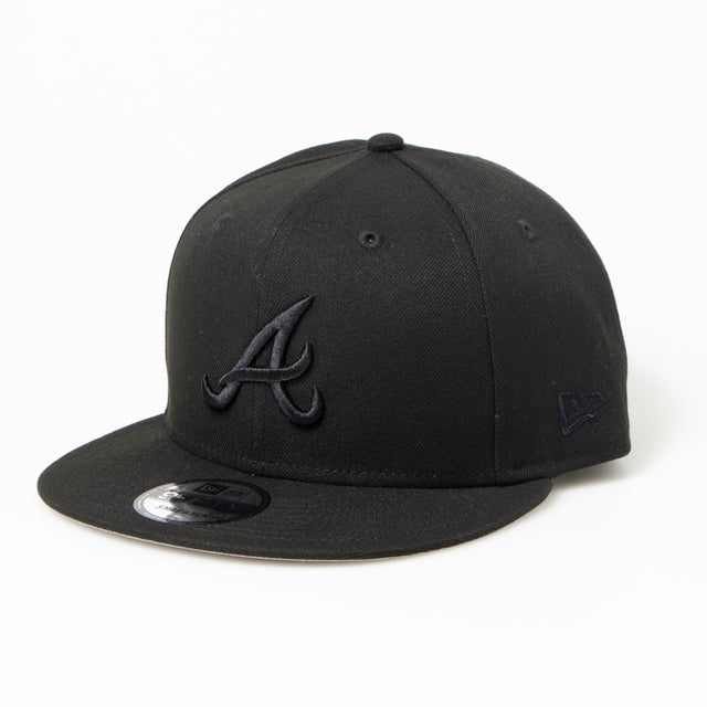 NEWERA キャップ 帽子 9FIFTY 野球チーム 950 ワンサイズ MLB フラットバイザー スナップバック 野球チーム メジャーリーグ 男女 NEWERA 9FIFTY CAP （黒x黒）