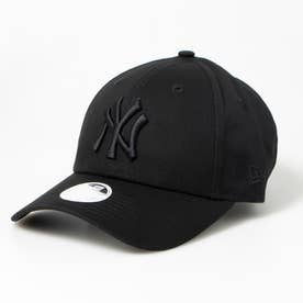 Newera ナインフォーティー 940 キャップ レディース ウーマン 帽子 ヤンキース LA ドジャース 女性 刺繍ロゴ NEWERA 9FORTY LEAGUE CAP （ブラックxブラック）