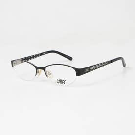 メガネ 眼鏡 アイウェア レディース メンズ （ブラック/シルバー）