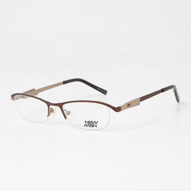 
                    メガネ 眼鏡 アイウェア レディース メンズ （ブラウン/ゴールド）
