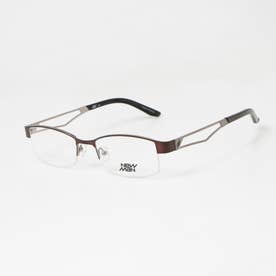 メガネ 眼鏡 アイウェア レディース メンズ （ブラウン/シルバー）