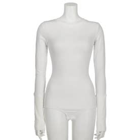 TRUE COTTON L.SLEEVE STRETCH JERSEY BODY SUITS【返品不可商品】 （ホワイト）