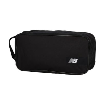 ニューバランス New Balance ニューバランス New Balance シューズケース ユニセックス バッグ 袋 靴 スパイク入れ 上履き 部活 クラブ ジム サッカー 陸上 バス （BKW ブラック/ホワイト）｜詳細画像