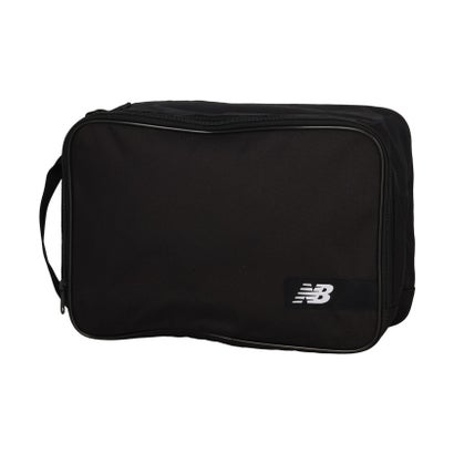ニューバランス New Balance ニューバランス New Balance シューズケース L シューズバッグ シューズ袋 靴袋 スパイク入れ 上履き入れ 部活 クラブ ジム サッカ （BKW ブラック/ホワイト）｜詳細画像