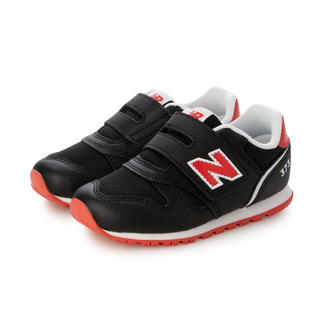 ジュニア スニーカー 373 TD 26SS 373 Hook and Loop  I373W （BLACK/RED）