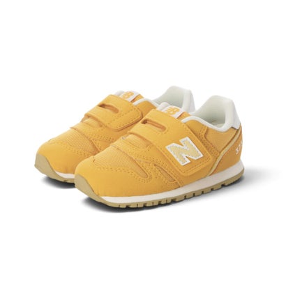 スニーカー キッズ 子供靴 I373 new balance 373 HOOK AND LOOP ベルクロ 足育 （イエロー）｜詳細画像
