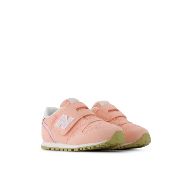 スニーカー キッズ 子供靴 I373 new balance 373 HOOK AND LOOP ベルクロ 足育 （ピンク）