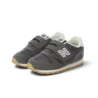 スニーカー キッズ 子供靴 I373 new balance 373 HOOK AND LOOP ベルクロ 足育 （グレー）｜詳細画像