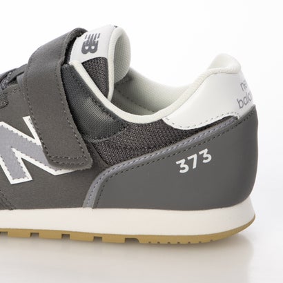 スニーカー キッズ 子供靴 Y373 new balance 373 BUNGEE WITH TOP STRAP スポーティ ベルクロ ゴム紐 WIDTH:M （グレー）｜詳細画像