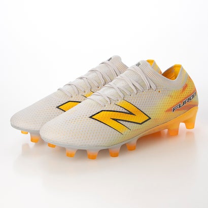 ニューバランス Furon Elite HG/AG V9 ウィズ：2E(ホワイト×オレンジ)｜詳細画像