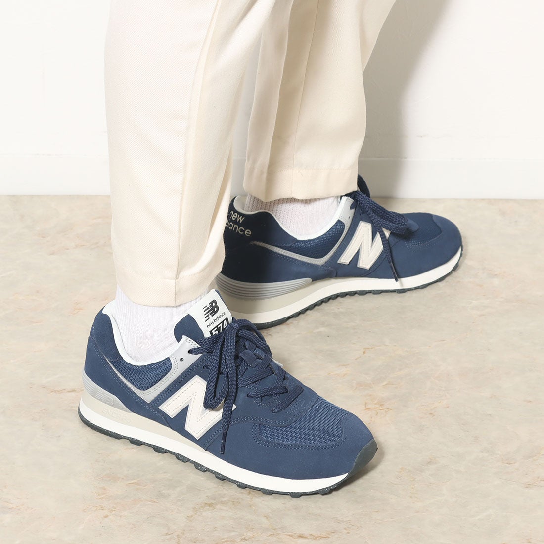 ニューバランス New Balance スニーカー 574_ U574D （レッド） -靴