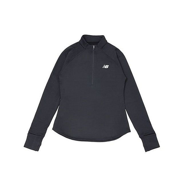 /レディス/Athletics ヒートグリッドハーフジップ （BLACK）