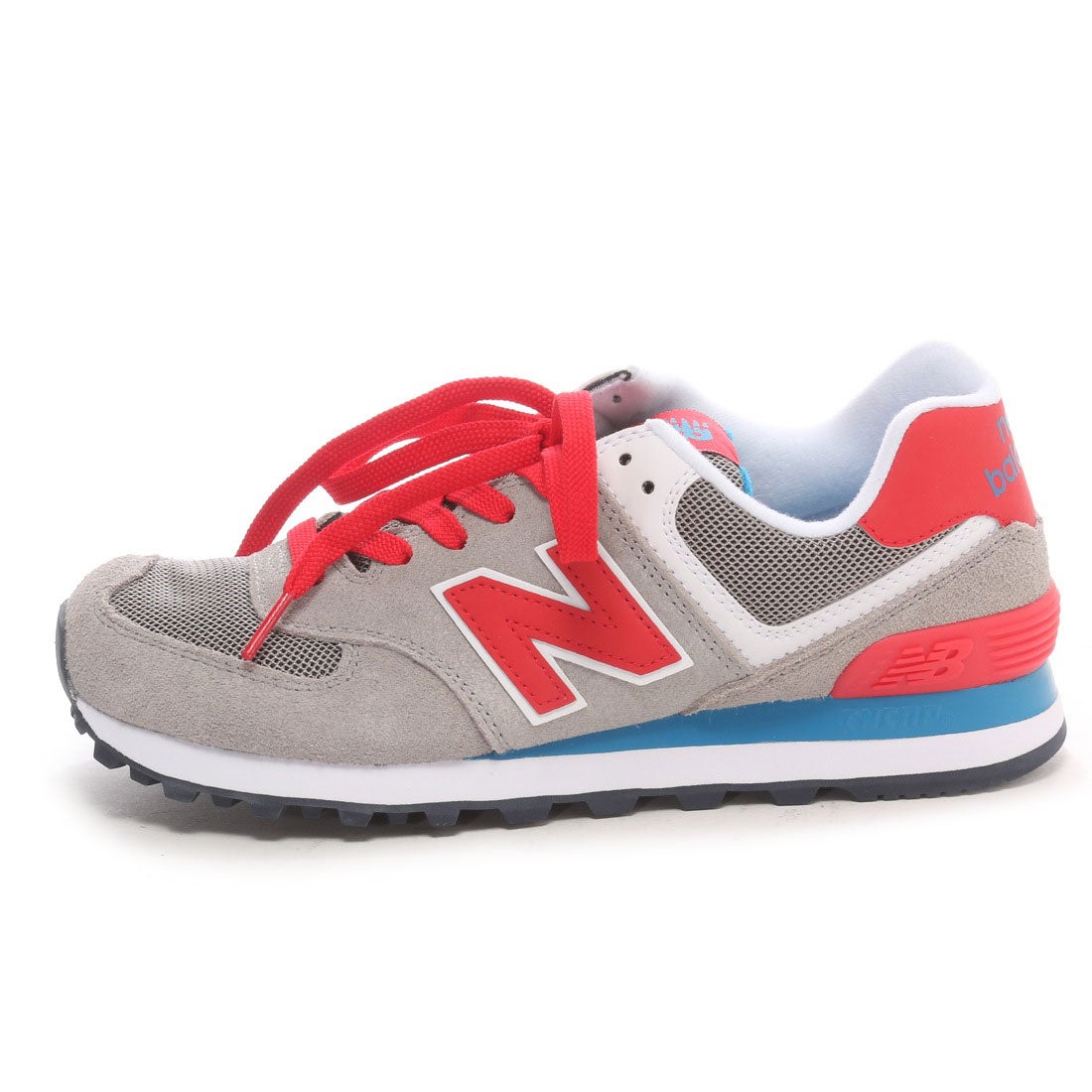 ニューバランス New Balance NB WL574M ON （グレー/レッド） -靴 